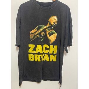 Zach Bryan Quittin' Time Tour T-Shirt 2XL Black Unisex Graphic Print